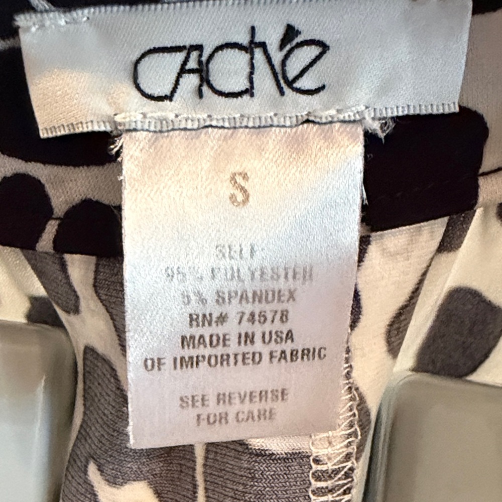 Cache Monochrome Leopard Print Blouse - image 2